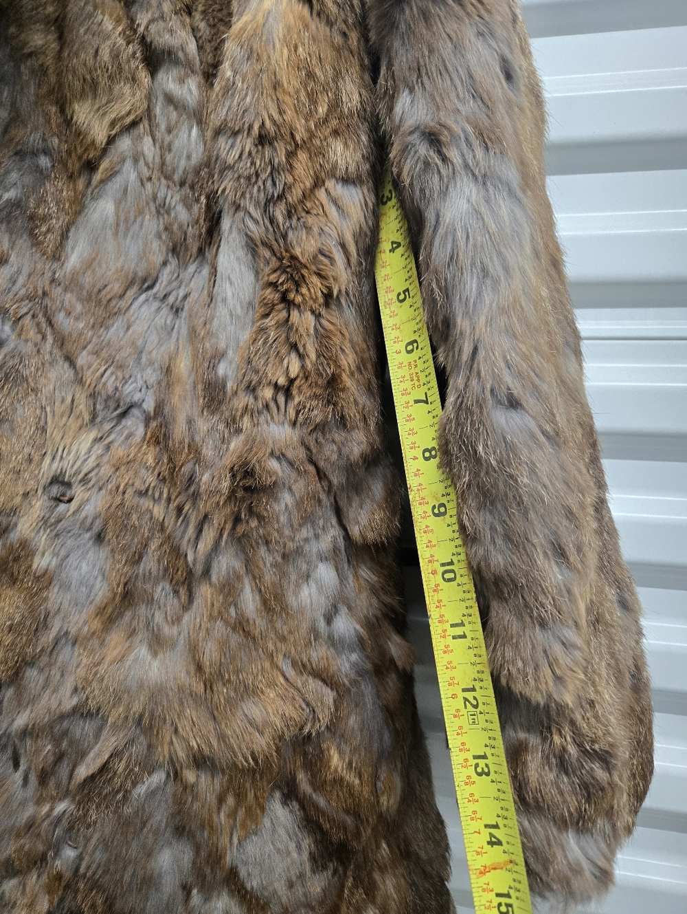 Dino Ricco Rabbit Fur Coat Size Large - Picture 12 of 16